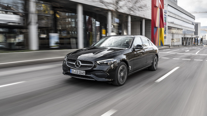 Mercedes C Class plug in hybrid vehicle